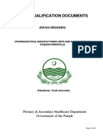 Prequalification Documents DGHS Punjab 24-25