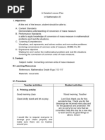 A Detailed Lesson Plan in Mathematics 3 (Balanquit Kressa M. Beed4-B)