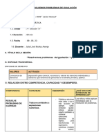 SESIÓN RESOLVEMOS PROBLEMAS DE IGUALACION (Parte 1)