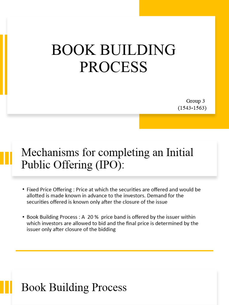 Understanding the Book Building Process | PDF | Initial Public Offering ...