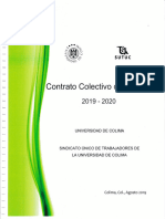 Contrato Colectivo 2019 2020