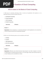 Cloud Computing MCQ (Multi Choice Questions) - Javatpoint