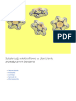 Substytucja Elektrofilowa W Pierscieniu Aromatycznym Benzenu