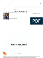 PMS Syllabus 2024 Download