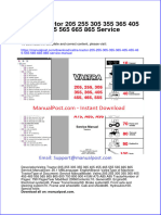 Valtra Tractor 205 255 305 355 365 405 455 465 555 565 665 865 Service Manual