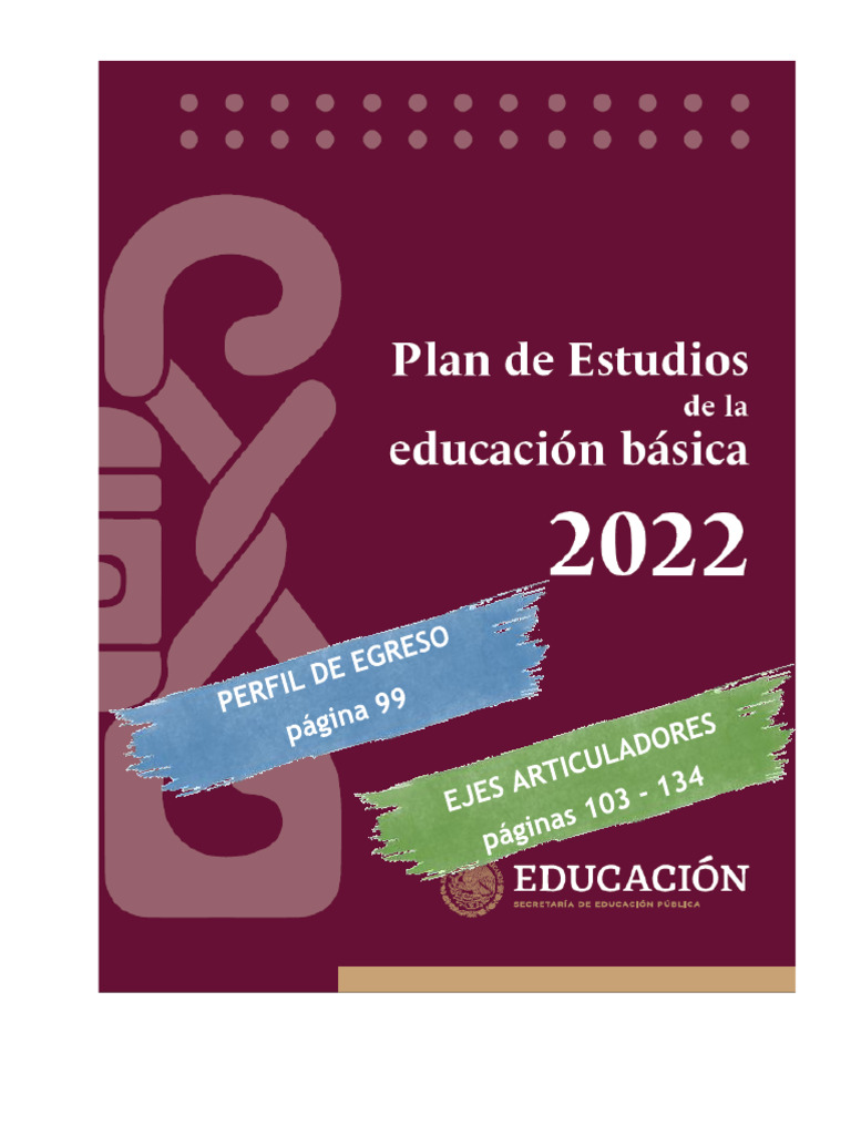 Plan de Estudios - Ejes Articuladores | Descargar gratis PDF | Plan de ...