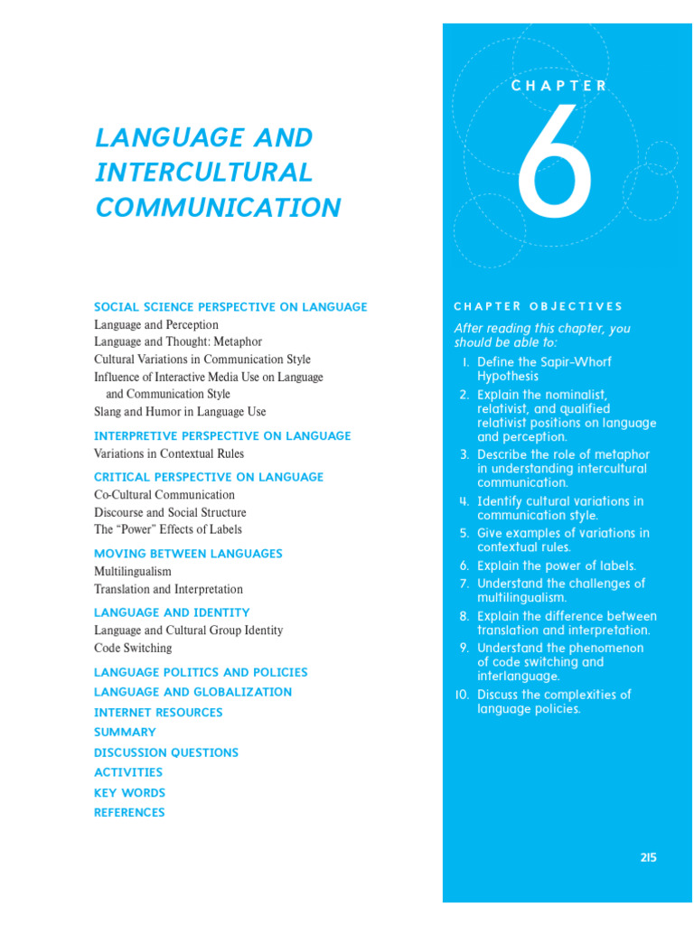 Language Dynamics in Intercultural Contexts | PDF | Communication ...