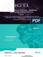 Slides Da Primeira Aula Interativa - Módulo 1 - Bootcamp Analista de Cybersecurity
