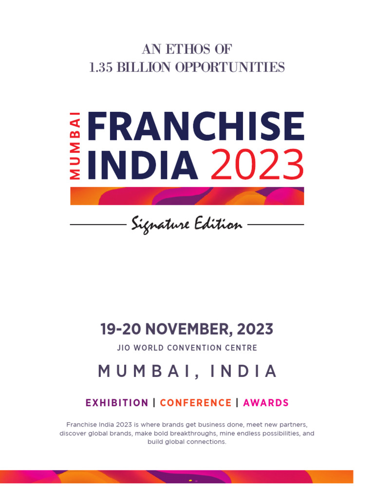 Digital Mumbai Show Brochure 2023 PDF Franchising Retail