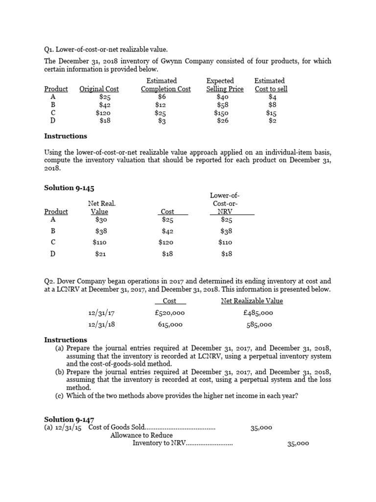 Inventory Valuation Methods Explained | PDF | Cost Of Goods Sold ...