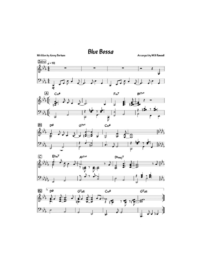 Blue Bossa PDF