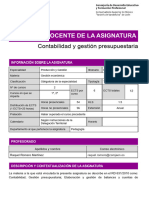 Contabilidad y Gestión Presupuestaria - JAEN