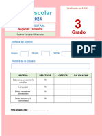 Tercer Grado Examen 2 Trimestral 2023 2024