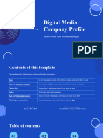 Digital Media Company Profile by Slidesgo