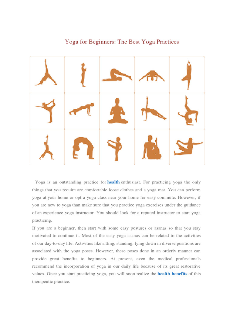 Yoga For Beginners | PDF