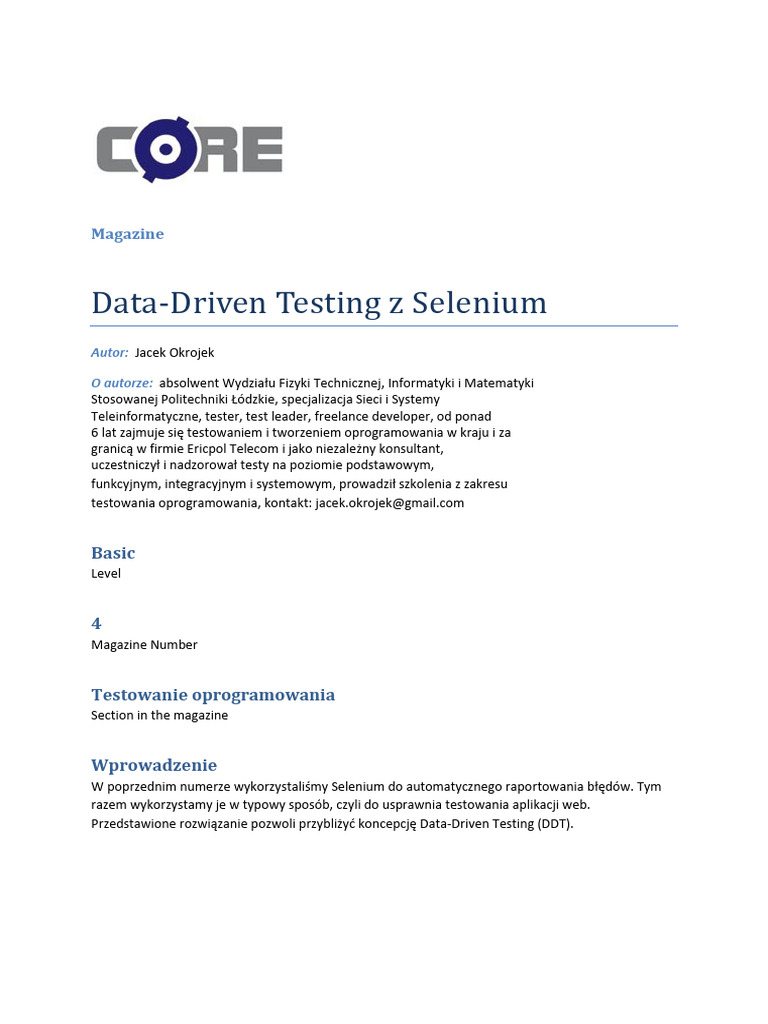 DDT Z Selenium C0re PL 06 | PDF