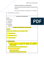 Estructura Producto de Investigación Formativa - PROCESOS DE LA COMUNICACIÓN 1