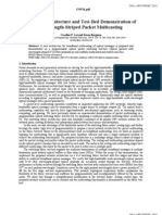 Network Architecture and Test-Bed Demonstration of Wavelength-Striped Packet Multicasting