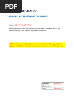 BRD - Business Requirements Document