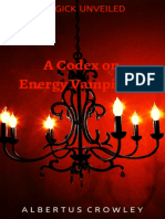 Um Codex Sobre Vampirismo de Energia Mágica Revelada
