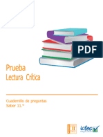 978-958-11-0926-5 Cuadernillo de Preguntas Lectura Critica Saber 11