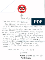 Pope Michael Receiving A Letter From A 33rd Degree Freemason
