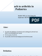 Aproach To Arthritis in Pediatrics