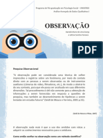 Seminário - Observação