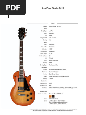 Gibson lp studio