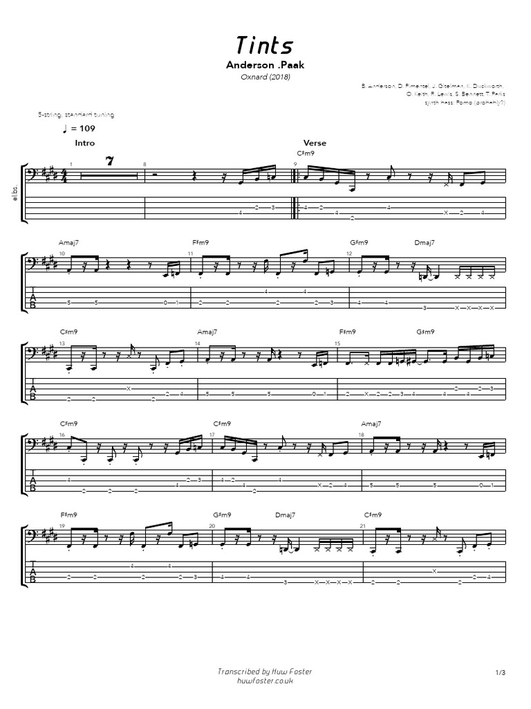 Tints Tab | PDF