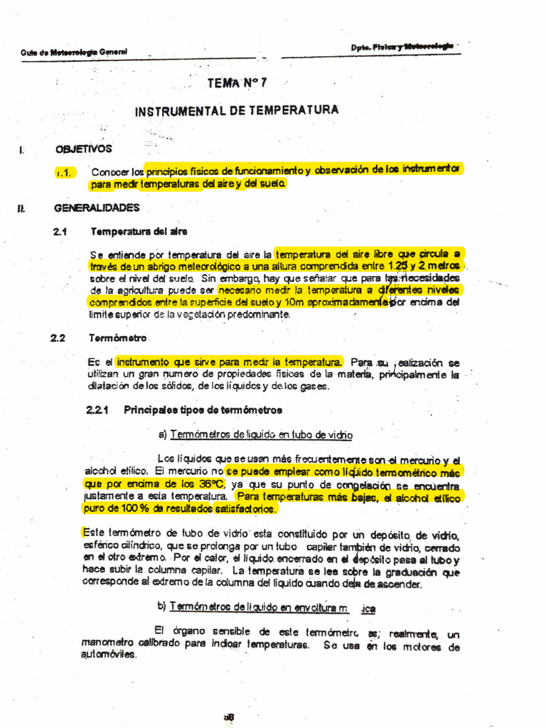 Instrumentos para Medir Temperatura | PDF