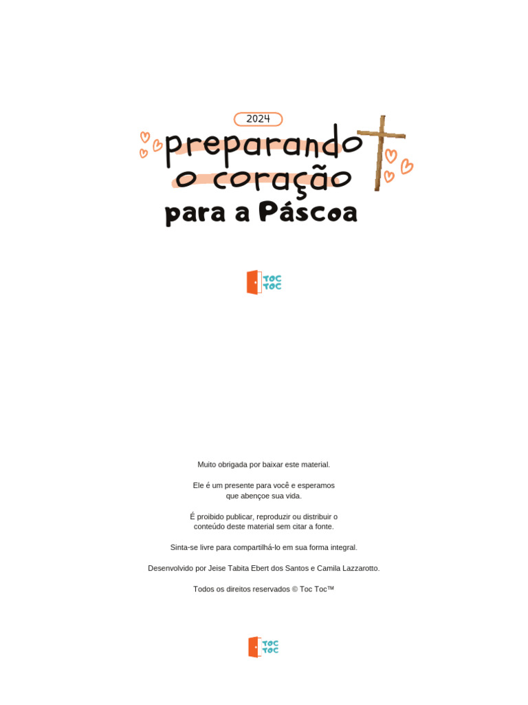 TOC TOC - Freebie Páscoa | PDF
