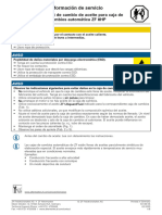 Información de Servicio: Kit de Cambio de Aceite para Caja de Cambios Automática ZF 8HP