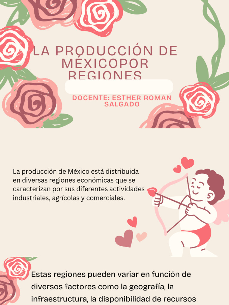 La Producción de Méxicopor Regiones | PDF | México | Economias
