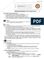 Management Science Module 4 Linear Programming The Simplex Maximization Method