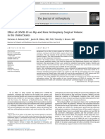 Elsevier. Effect of COVID-19 On Hip and Knee Arthroplasty Surgical Volume in The United States