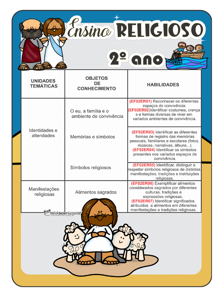 Ensino Religioso 2 Ano Atividades Suzano | PDF
