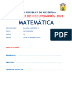 Carpeta de Recuperacion 3° y 4°