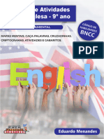 Amostras - Caça-Palavras Didáticos - Língua Inglesa - 9º Ano