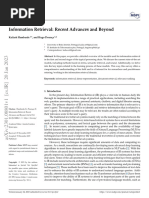 Information Retrieval: Recent Advances and Beyond: Kailash Hambarde, and Hugo Proença