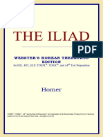 Homer - The Iliad (Webster's Korean Thesaurus Edition) (2006)