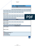 Horarios Corridos - L12 - Cidade Universitária