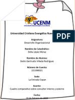 Cuadro Comparativo Sobre Consultor Interno y Externo