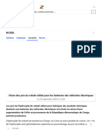 Chute Des Prix Du Cobalt Utilisé Pour Les Batteries Des Véhicules Électriques -Le 25 Septembre 2023 à 13_20 _ Zonebourse