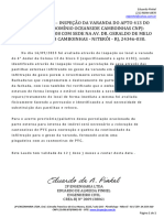 Laudo Técnico - Infiltração Teto Do APTO 413C - Condominio OCEANSIDE - Assinado