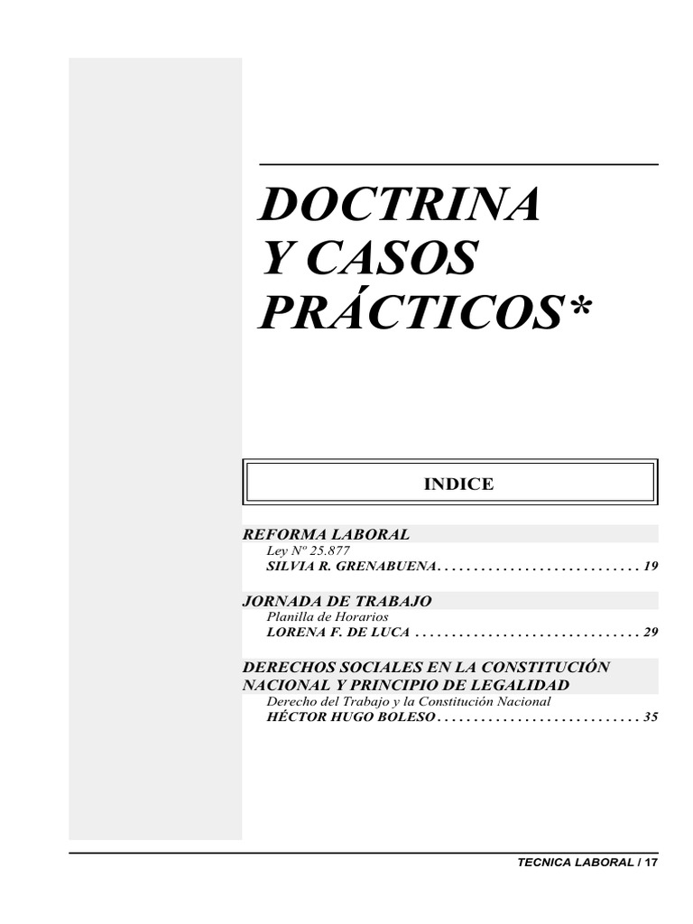 Casosprac pdf derecho laboral tiempo de trabajo