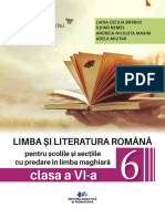 Clasa A VI-a Clasa A VI-a: Limba Și Literatura Română Limba Și Literatura Română