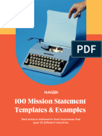 100 Mission Statement Templates & Examples-V2