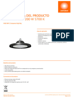 HIGH BAY LED 200 W 5700 K Es