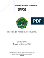 RPS Manajemen Pendidikan Karakter Semester 6 STAI Al Ma'Arif Ciamis 2023